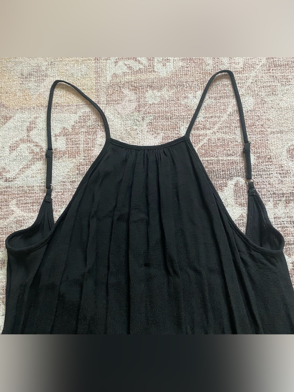 XIX PALMS Black Halter Maxi Dress - Minimal Slip Style Size XSmall - Picture 4 of 8